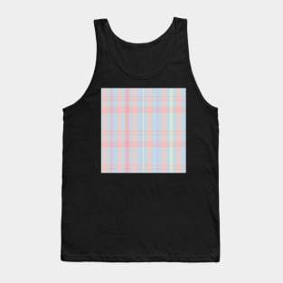 Pastel Aesthetic Catriona 1 Hand Drawn Textured Plaid Pattern Tank Top